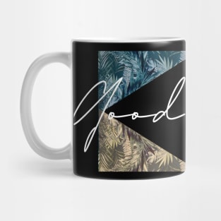 Good Vibes Tropical Geometric Mug